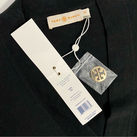 NWT Tory Burch Cotton Simone Cardigan - Picture 3 of 4